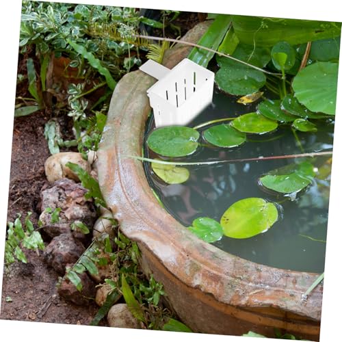 VICASKY 4pcs Aquatic Plant Holder for Aquarium Perforated Hanging Baskets for Fish Tank Landscaping and Shrimp Hideouts Supports Multiple Plant Growth and Visual Appeal