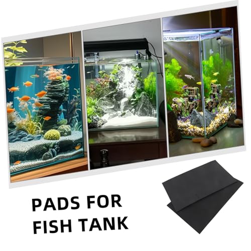VICASKY 2pcs Aquarium Leveling Pad Nonslip Fish Tank Cushioning Mat for Aquatic Pets Flexible Support for Various Tank Durable Under Pressure and All Season Use