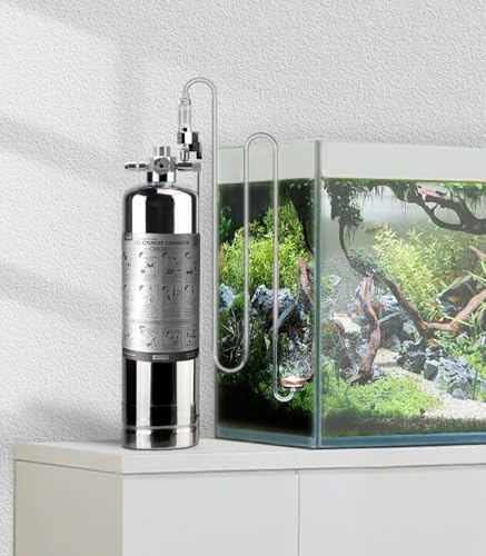 Aquarium CO2 System Generator Kit, Carbon Dioxide Reactor with Solenoid Valve for Planted Tank, 2.4L G600 - color: G600