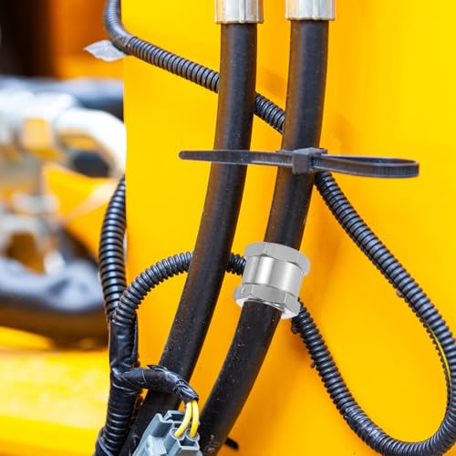 uxcell 10mm (3/8") Fuel Check Valve, Non-Return One Way Check Valve, Aluminum Alloy Control Accessories for Petrol, Diesel, Gas, Oil, Air, Water, Silver