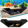 Shrimp Cave, Aquarium Tunnel with 2 Entrances, Shrimp Tank Accessories Hideout Viewing Cave for Small Fish