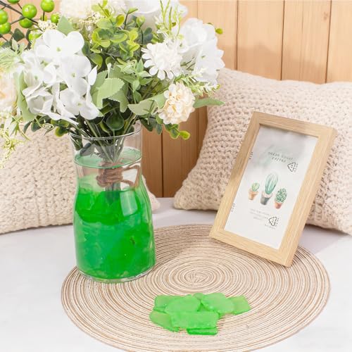 Keedolla Tumbled Sea Glass for Crafts - 10 OZ Green Frosted Seaglass Pieces for DIY Art Crafts, Vase Filler, Beach Weddings, Aquarium and Home Decor - Emerald Green - color: Emerald Green, size: 10 OZ / 0.63 LB
