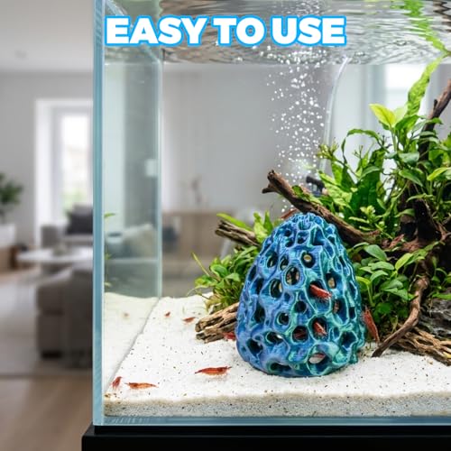 Shrimp Cave, Shrimp Hide, Shrimp Cave for Aquarium, Betta Hideout with Suction Cup, Aquarium Decor for Small Fish Hiding and Resting