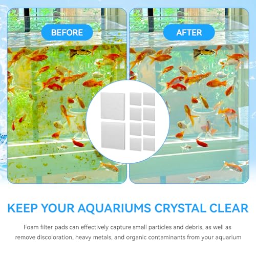 Magluv C3 Poly Foam Pad Fit for Fluval C3 Power Filter White Filter Foam Aquarium Filter Pad Media Replacement, 10-Pack (C3) - color: C3