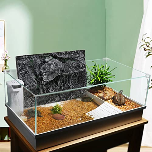 3D Reptile Tank Background Board for Aquariums and Terrariums Random Color Resin Decor Cuttable Tortoise Tank Decoration Fresh Look for Reptile Habitats