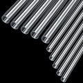 Clear Rigid Acrylic Pipe Tube 5PCS 1"(25mm) OD 2mm Wall TK & 5PCS 1/2"(12mm) OD x 1mm Wall TK 15.5" Length Round DIY High Impact PMMA Tubing for Lamps and Lanterns, Water Cooling System - size: 1/2 inch/1 inch