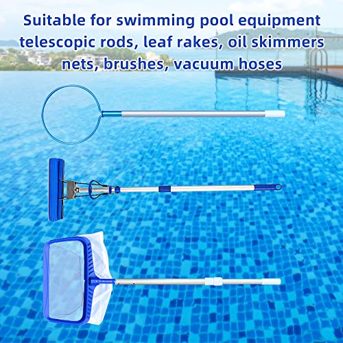 codree 2 Pcs Pool Fence Hooks for Pool Equipment- Black Heavy Duty Fence Hooks for Pool Poles- Slipe-on Fence Hanger for Pool Hose Pool Skimmer, Fit 3/4 Inch to 1-1/4 inch Railing - color: Black-2