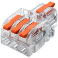 10Pcs Mini Electrical Wire Connectors, DIY Splicing into 4/6/8/9/10 Way Quick Connector Terminal Blocks (1 in 3 Out, PC) - style: 1 in 3 out, PC