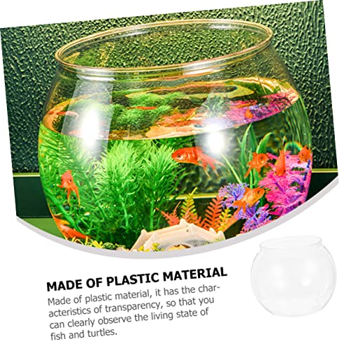 Plastic Round Goldfish Aquarium Fish Tank for Goldfish Fish Bowls Decorative Portable and Easy to Clean - size: 28x28cm