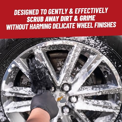 Chemical Guys Gerbil Wheel and Rim Cleaning Brush - Soft Natural Bristle Detailing Tool for Tires, Exhausts & Delicate Surfaces - Wheel Cleaner Brush to Safely Clean Brake Dust, Grime and Dirt, 1 Pack - size: 1 Count (Pack of 1)