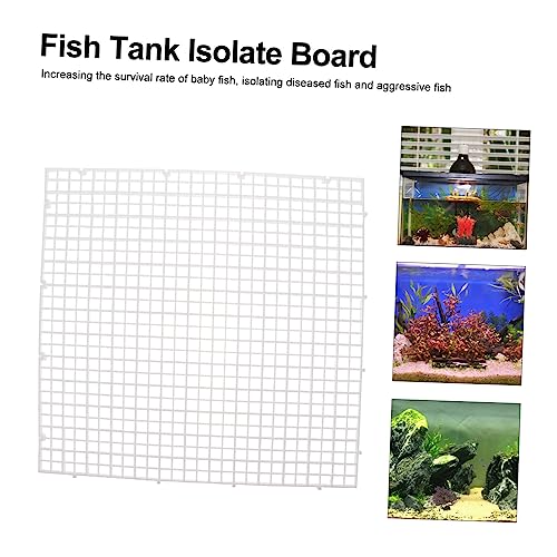 TOYANDONA 1 Set Durable Fish Tank Divider Mixed Breeding Isolation Panel with Suction Cups Cable Ties for Aquarium Supplies Enhances Fish Survival Rate Isolates Aggressive Species