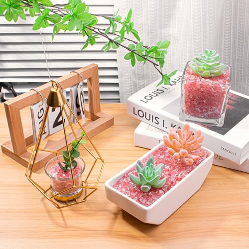 0.5 Lb/230g Watermelon Red Crushed Stone Crystal Chips Bulk, Tumbled Healing Crystal Chips Natural Gemstones Crushed Stones Decorative Vase Fillers Aquarium Gravel Rocks, 5-7mm - color: Watermelon Red, size: 0.5 LB