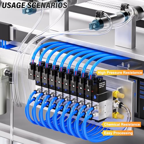 TAILONZ PNEUMATIC Air Line 4mm od Blue Pneumatic Nylon Tube 32.8ft Air Brake Tubing Nylon Hose - color: Blue-Nylon, size: 4mm OD/32.8ft/10m