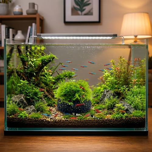 Shrimp Cave for Moss & Plants, 2-Pack Aquarium Hide for Neocaridina, Cherry & Dwarf Shrimp, Aquascape Decor for Ferns & Anubias, Black