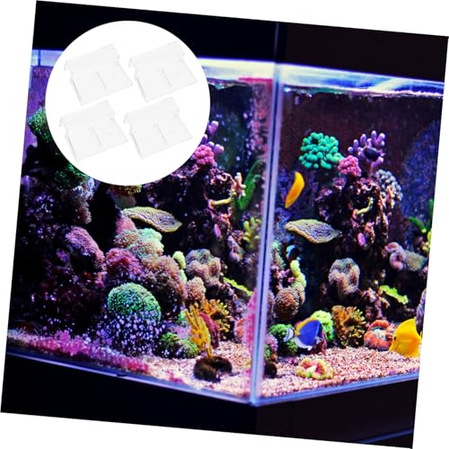 Totority 4pcs Sturdy Aquarium Lid Support Brackets Premium Acrylic Fish Tank Cover Holders Easy to Install and Operate for Aquarium and Design