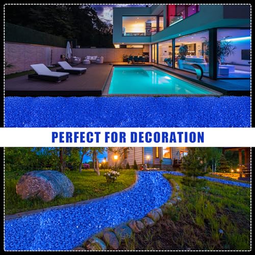 Sasylvia 3000 Pcs Glow in The Dark Rocks 1 Inch Glow Rocks 12.6 LB Garden Glow in The Dark Stone Outdoor Glow in The Dark Pebbles for Landscaping Walkway Pathway Backyard Fish Tank Plant (White) - color: White