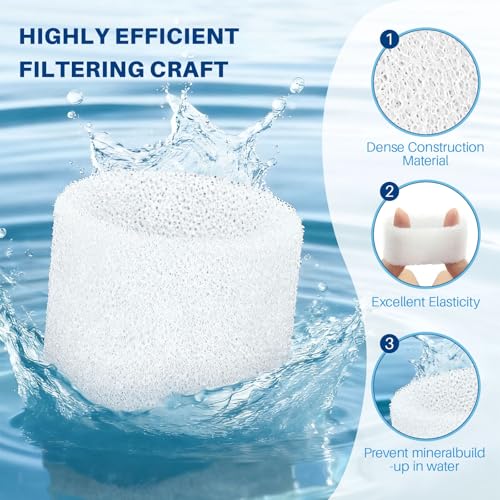 Top Fill Humidifier Filter Replacement for LEVOIT Classic160, Dual150, Dual200S, Classic300(S), LV600S, OasisMist 450S, Superior6000S Series Humidifiers to improve Humidification- 20 Filters + 6 Fishs - color: Humidifier Filters -20+6 Pack