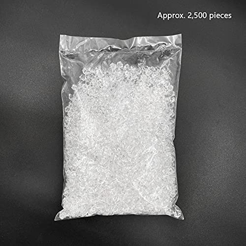 Reusable Fake Ice Cubes 2500 pcs 6 x 9 mm for Rock Crystals Treasure Gems for Table Scatters, Vase Fillers, Wedding Photography Props Vase Fillers - color: 6*9mm-2500pcs
