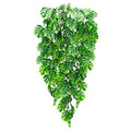 GBESTWOOW Artificial Monstera Hanging Plant Fake Turtle Greenery Vine for Tropical Party Decorations Holiday Greenery Decor - 2pcs - size: 29-inch