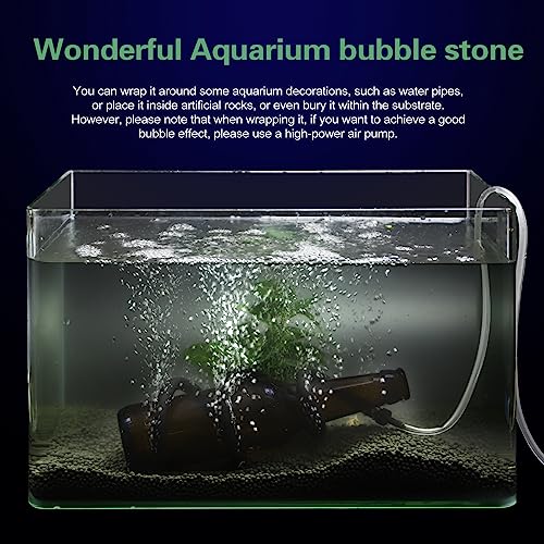 Air Stones for Aquariums,Deformable Long air Stone 60cm (23.6inches) Supple Aquarium air Stones fit for widely Aquarium air Pump, Rich Styling Aquarium Bubble Decorations wall