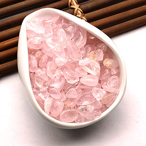 WAYBER 2 Lbs/920g Natural Pink Quartz Crystal Stones Irregular Aquarium Pebbles Rock Sands for Turtle Tank/Succulent Plants/Vase Decoration (Fill 2 Cups) - color: Pink, size: 2 Pounds