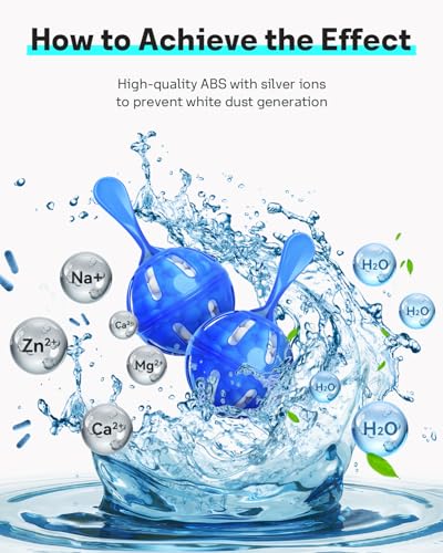 Leemone Humidifier Cleaner 6 Pack, Demineralization Cleaning Ball, Works in All humidifiers and Fish Tanks, Purifies Water, Prevents Hard Water Build-Up, Reduces Scale - color: 6 Pack Cleaner Balls