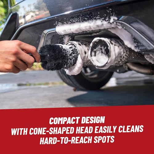 Chemical Guys Gerbil Wheel and Rim Cleaning Brush - Soft Natural Bristle Detailing Tool for Tires, Exhausts & Delicate Surfaces - Wheel Cleaner Brush to Safely Clean Brake Dust, Grime and Dirt, 1 Pack - size: 1 Count (Pack of 1)