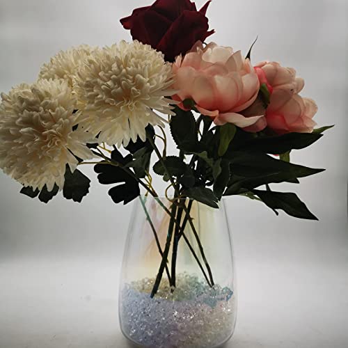 Fake Crushed Ice Cubes, Vase Fillers, 150 pcs 16*22 mm Fake crushed Ice Cubes Artificial Acrylic Crystal Rocks Diamonds for Vase Fillers, Party Favor, Wedding Decoration (0.86*0.62inch,Clear) - color: Transparent - 16 X 22 Mm - 150 Pieces