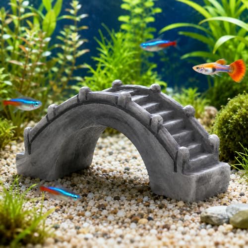 30PCS Miniature Bridge Resin Mini Arch Bridge Figurines Antique Boardwalk Building Model for DIY Crafts Fish Tank Aquarium Micro Landscape Decoration