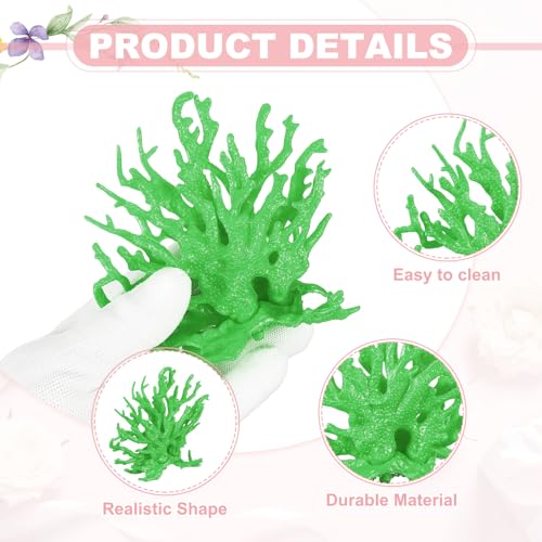 Aquarium Coral Decoration, Fish Tank Decorations Fish Tank Coral Ornaments, 4.9x2x4.3 Inch, (Green, 1 Pcs), Intended for Aquarium Landscaping Decor - color: Green, size: 4.9x2x4.3 Inch