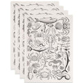 SUPERDANT 4PCS Marine Life Underglaze Paper Transfer Lobster Fish Crab Transfer Papers for Clay Ceramic Porcelain Under Glaze Transfers for Pottery Enamel Decals Black Decal Handcrafted Gifts - style: Marine Life