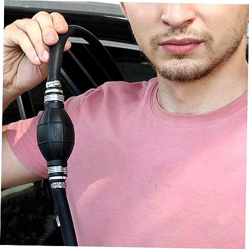 Healifty Manual Fuel Transfer Siphon Pump with Thick Hose Hand Operated Water Transfer Pump for Fish Tank Aquarium and Durable Rubber Ball Design for Extraction and Tight Spaces