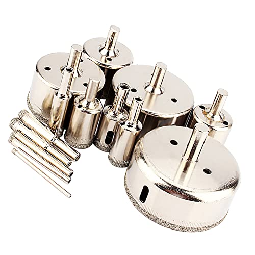 Diamond Hole Saw Diamond Drill Modeling Tool Hollow Drill Crown for Diamond Drill Set 3-70 Mm for Tiles, Glass, Aquariums, Marble, Granite, Ceramics