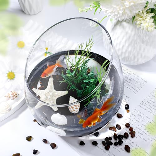 SUREAM Sea Glass for Crafts, Brown Fish Tank Rocks for Aquarium, Glass Stones for Vase Fillers, Wedding Centrepieces, Home Decor and DIY Crafts(0.8 LB) - color: Brown