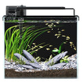 3 Gallon Fish Tank Aquarium Kit with Filter, LED Light with Timer, Siphon Vacuum Cleaner, Lid, Self-Cleaning Glass Rimless Betta Tank - size: 3 Gallon without Heater