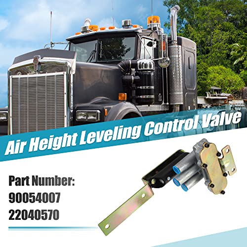 X AUTOHAUX 1 Set Air Height Leveling Control Valve 90054007 for Chevrolet for Kenworth for Volvo Trucks Tractor Trailer RVs Bus Height Control Air Suspension Valve 1/8" Port