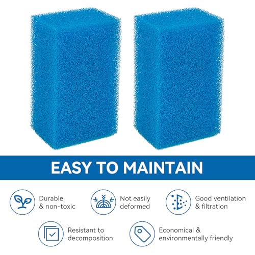 Bio-Foam for AC30 Power Filter - Replacement Aquarium Sponge Filter Media Foam Construction for Use in Freshwater & Saltwater Aquariums, 30PPI Sponge Pads (3 PCS)