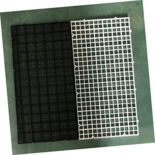 Mikikit 6pcs Fish Tank Isolation Panels White Aquarium Divider Lattice Plates for Breeding Separation Easy to Install Suitable for Bottom Filtration and Compartmentalization
