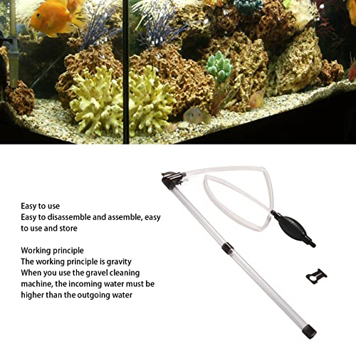 Manual Aquarium Water Changer, Siphon Gravel Vacuum Cleaner for Efficient Water Changing and Sand Cleaning in Home Aquariums, 1 Piece