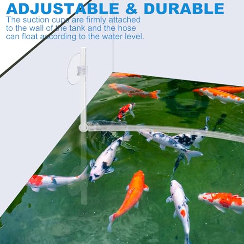 2 Pcs Aquarium Floating Plant Corral, Floating Plant Fence for Aquarium Accessories, Separates Floating Plants, Auto-Adjusts Height with Water Level, Suitable for All Floating Plants and Aquariums.