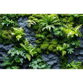 Rock Wall Reptile Habitat Background Greenery-Infused Room Vertical Moss Wall Terrarium Background Nature's Embrace Tropical Green Plants Fish Tank Background Moss Wall Aquarium Background 36x18in - color: Green, size: 36(W)x18(H)in