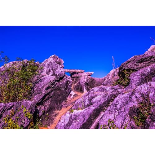 Reptile Tank Background Blue Sky Rock Mountain Gobi Scenery Terrarium Background Eroded Stone Mountains Jungle Plants Aquarium Background Desert Blue Sky Mountain Fish Tank Background Decor 24x12in - color: Rock Blue, size: 24(W)x12(H)in
