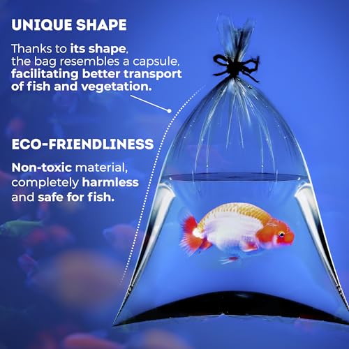 APQ Supply Clear Plastic Fish Bags, 9 x 18 Inch, 2 Mil Poly Fish Transport Bags, Pack of 1000, Unprinted Clear Poly Bag for Aquarium Species Transfer and Transport - style: 9" X 18" / 2 Mil / 1000 Pack