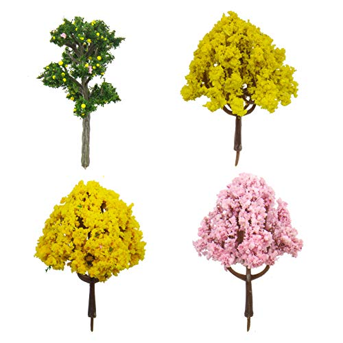 Miniature Fairy Garden Decoration Accessories Simulation Tree Garden Sculptures Statues,Yard Outdoor Decor for Patio - size: Trees