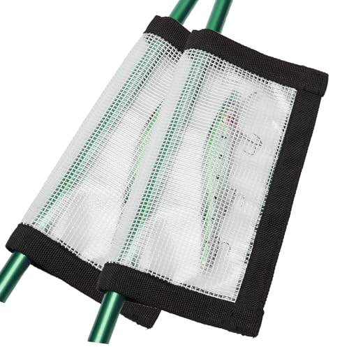 2-8 Pack Fishing Lure Wraps, Resistant Clear PVC Lure Covers for Rod Fabric Hook Protectors - color: 2 Pack