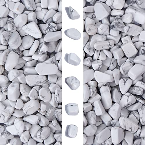 gemshan 2lb Natural White Rocks 7mm-9mm, River Rocks for Plants Succulents, Withe Stone Pebbles for Aquarium Vase Decoration - color: Turquoise