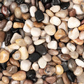 5lbs Natural River Rocks, Polished Pebbles for Plants Garden, 0.3-0.8 inch Decorative Peach Stones, Ideal for Fish Tank, Vases, Crafting, Home Decor and Garden Landscaping Rocks,Mix - size: 5 Pounds, style: Mixed