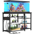 GRLEAF 55-75 Gallon Aquarium Stand: 1000LB Capacity, Built-In Power Outlets, 3-Tier Shelves for Fish Tank Accessories Storage, Heavy-Duty Steel/Wood Hybrid for Fish & Reptile Tanks | Excludes Tank - size: 55-75 Gallon