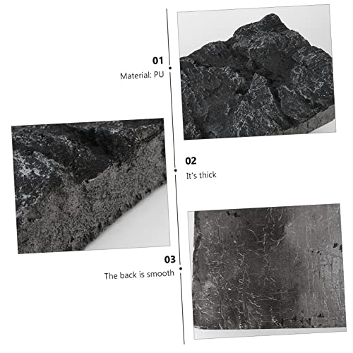 HANABASS Aquarium Rock Background Board 3D Design Easy to Decorate Betta Fish Tank