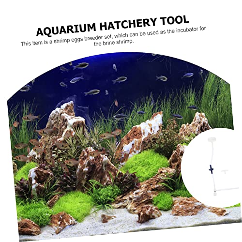 Kichvoe 2 Sets Shrimp Incubator Kit with Hatchery Accessories for Soda Bottle DIY Brine Artemia Hatching Equipment Transparent for Fish and Shrimp Breeding
